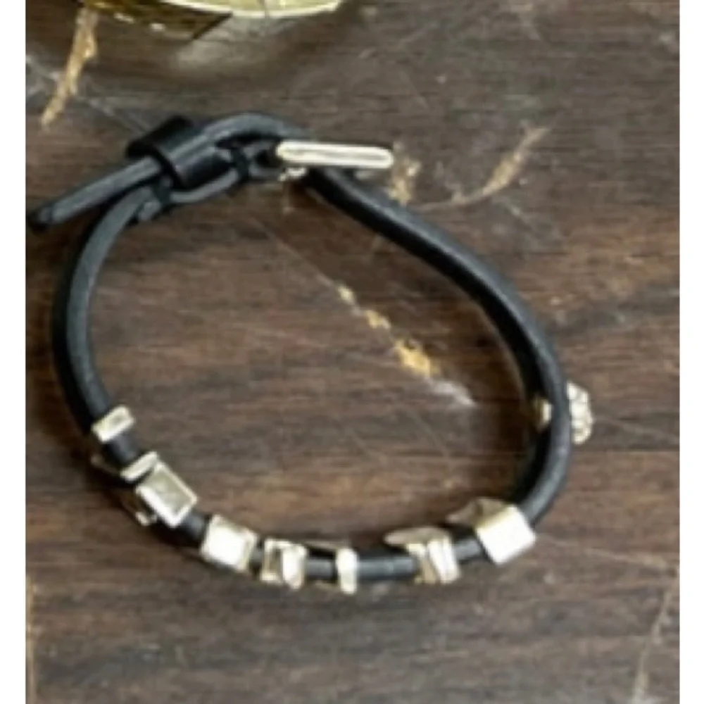 Versus Versace Black‎ Leather necklace